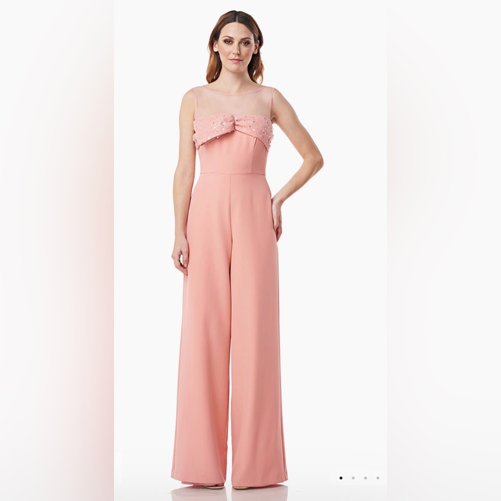 JS Collections Blush Strapless Jumpsuit